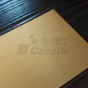 拉丝金高档名片纸